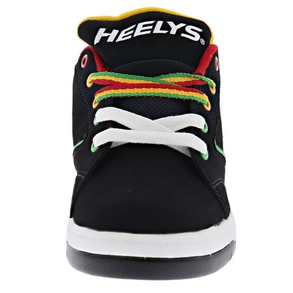 Propel 2.0 - Black/Reggae HEELYS Wheeled Sneaker - Youth/Mens Sz 7 - New In Box - Picture 2 of 8